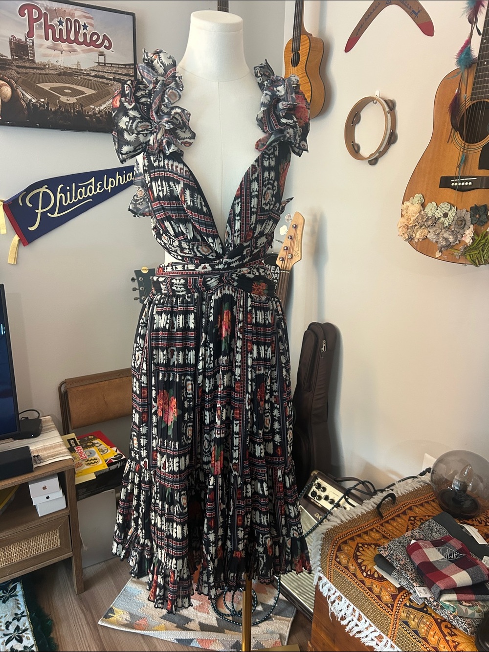 NWT Free People x Let Me Be Me - Meghan  Midi Dress